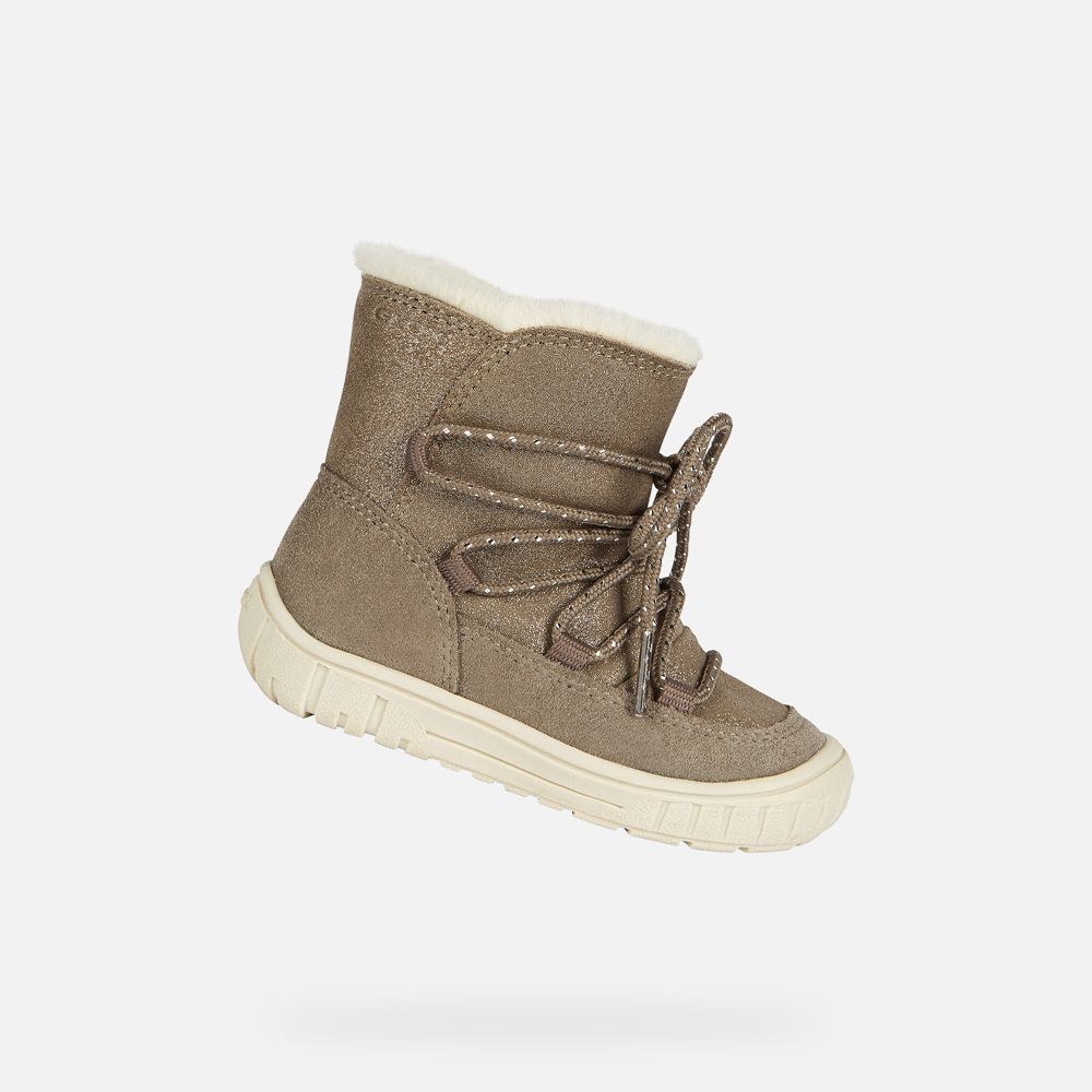 Botas Geox Bebe Cinzentas Escuro - Omar Girl - RYCBQ1658